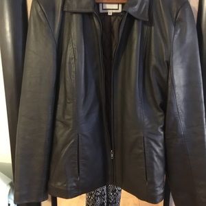 Letter jacket size M brown